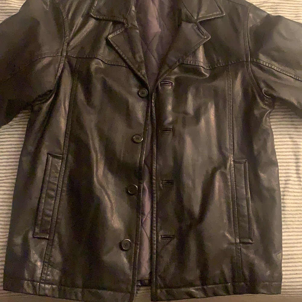 Perry Ellis leather jacket - Picture 2 of 2
